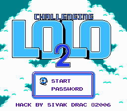 Challenging Lolo 2 Title Screen